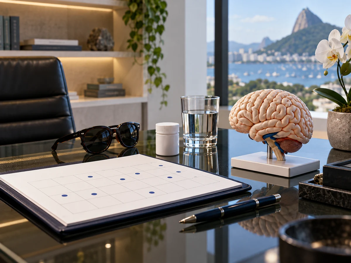 Dr. Rafael Higashi em consulta de neurologia sobre enxaqueca